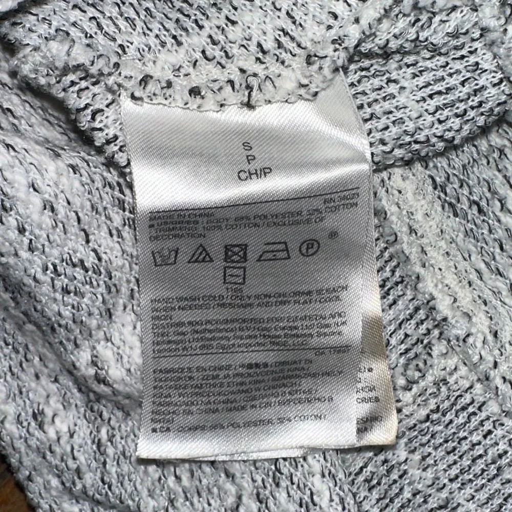 Banana Republic Hoodie Men's Small Gray Marled Knit Long Sleeve‎ Casual Pullover